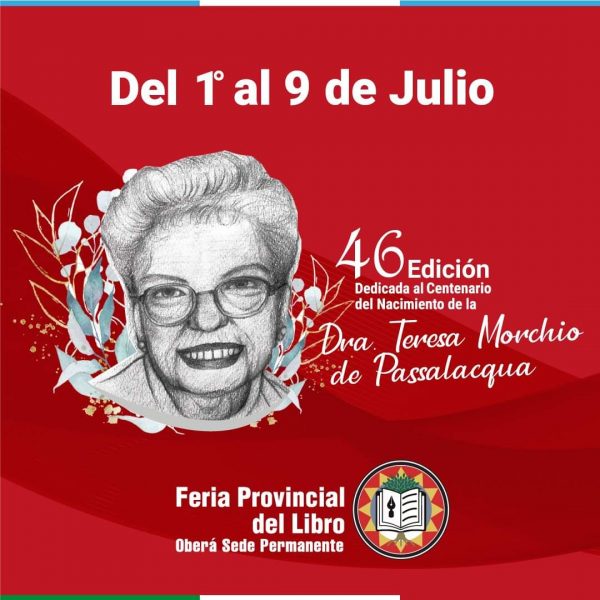 Flyer Feria del Libro OBERA