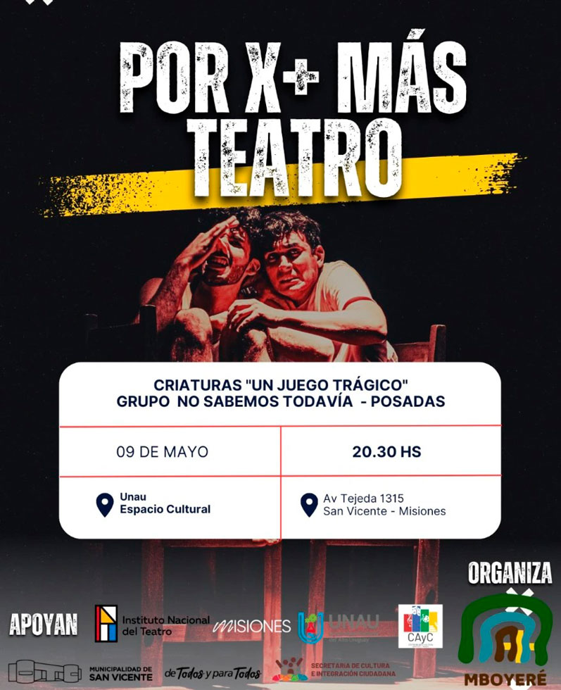 Agenda Cultural Misiones del 8 al 11 de mayo 35 Agenda Cultural Misiones del 8 al 11 de mayo imagen-34