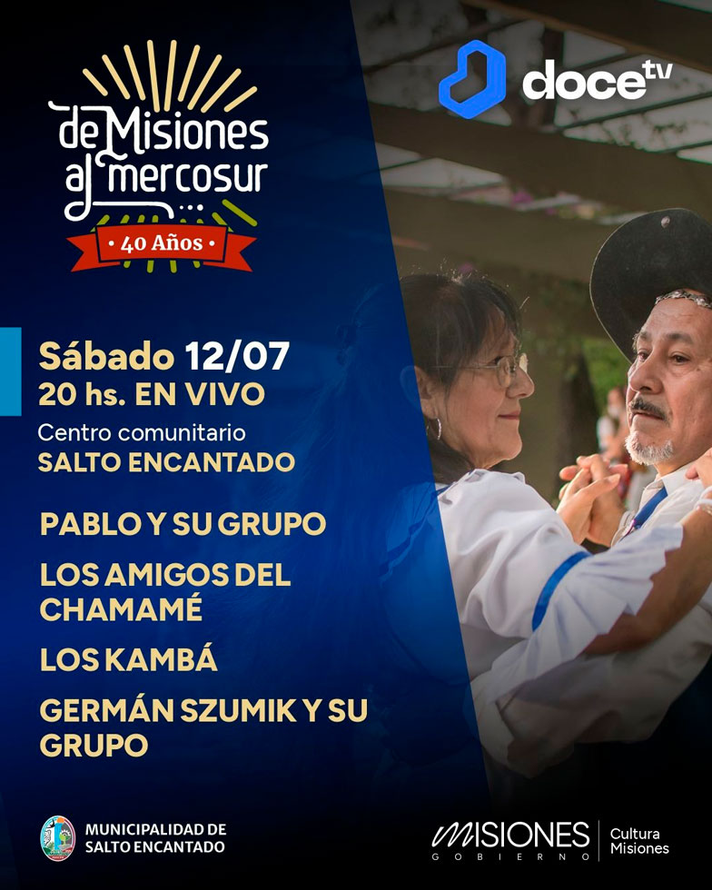 Agenda Cultural Misiones del 10 al 13 de julio 59 Agenda Cultural Misiones del 10 al 13 de julio imagen-58