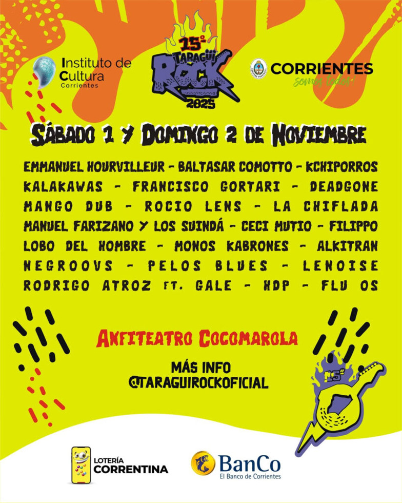 Taragüi Rock 2025: dos bandas misioneras tocarán en el festival más importante del NEA imagen-7