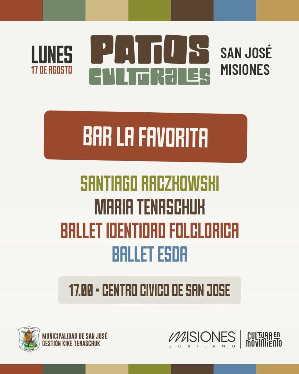 El 17 de agosto, San José será sede de “Patios Culturales” imagen-6