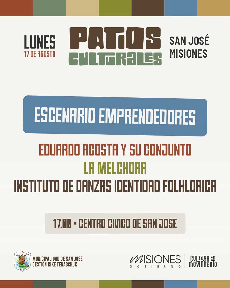 El 17 de agosto, San José será sede de “Patios Culturales” imagen-12